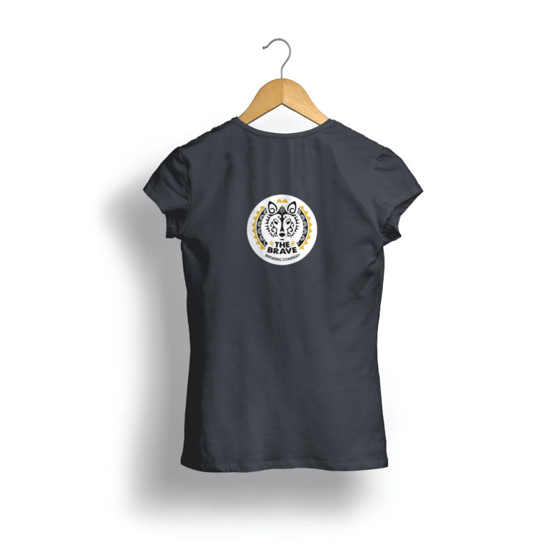 T-shirt donna birrificio The Brave, con logo - Taglie S, M, L